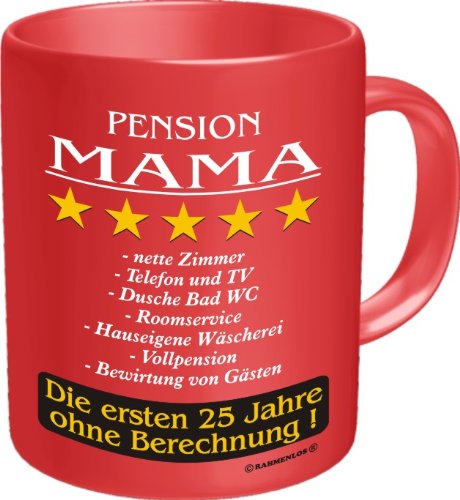 Kaffeetasse - PENSION MAMA von Pfiffig-Wohnen