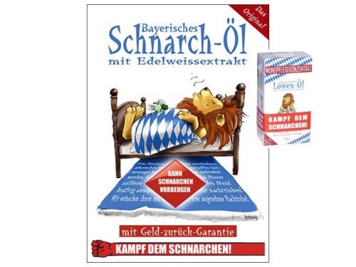 Pfiffig-Wohnen Bayerisches Schnarch-Öl/Löwen-Öl - DER Schnarchstopper von Pfiffig-Wohnen