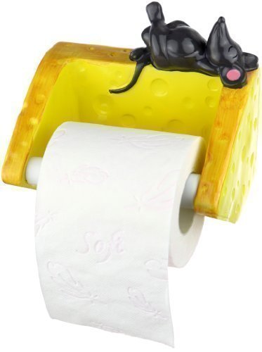 Pfiffig-Wohnen Der Toilettenpapierhalter - Maus mit Käse von Pfiffig-Wohnen