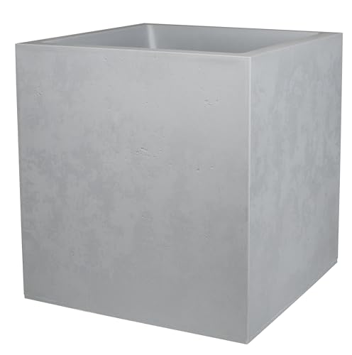 Pflanztrog 'Basalt Dado', betongrau, 49,5 x 49,5 x H 49,5 cm von Pflanzen Kölle