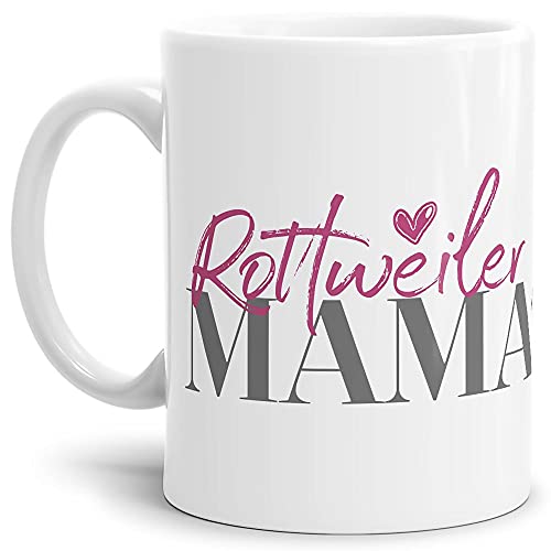 Tasse für Hundebesitzer - Hunderassen Mama - Persönliche Geschenkidee - Hundetasse für Hundemamas Rottweiler - 300 ml von PfotenSchild