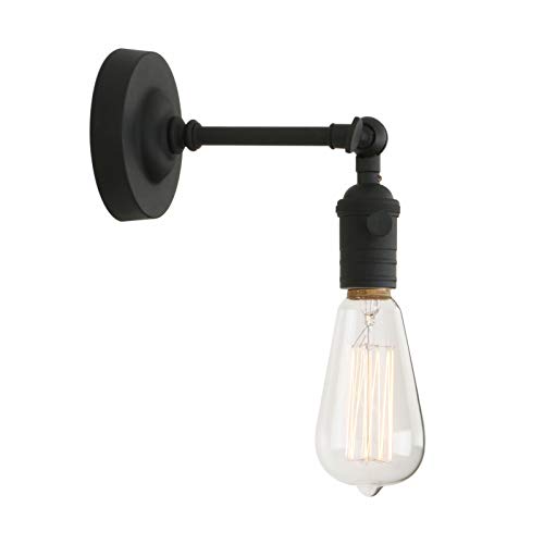 Phansthy Wandleuchte Vintage Industrie Loft-Wandlampe Antik Deko Design Wandbeleuchtung Küchenwandleuchte (Schwarz Farbe) von Phansthy