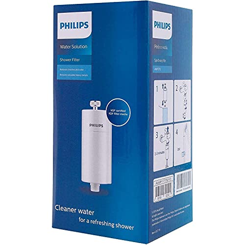 Philips Water - Inline-Duschfilter - Reduziert Chlor um bis zu 99 Prozent, Geeignet für alle Duschschläuche und Wasserhähne von Philips Water