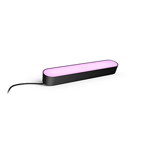 Philips Hue White & Color Ambiance Play Lightbar schwarz 490lm, dimmbar, bis zu 16 Millionen Farben, steuerbar via App, kompatibel mit Amazon Alexa (Echo, Echo Dot) von Philips Hue