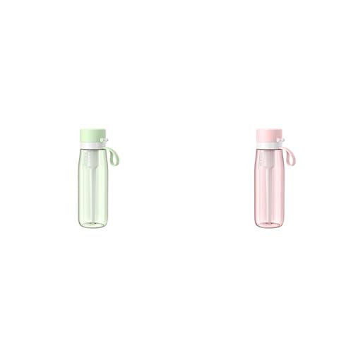 Philips Water GoZero Daily Bottle 660ml - Grün (Die Verpackung kann variieren) & Filterflasche, Titan, Pink, 660 ml von Philips Water