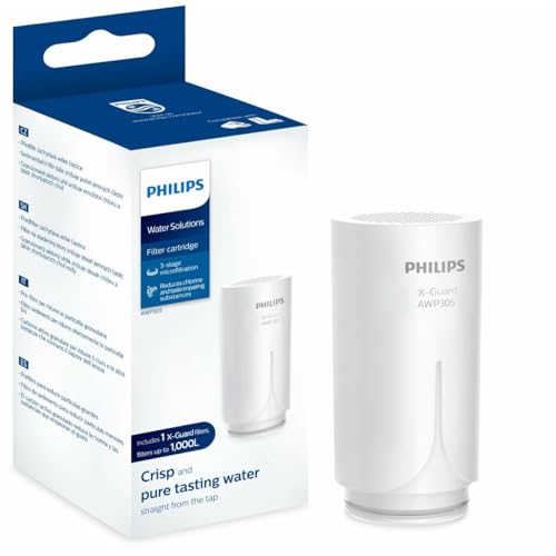 Philips Water AWP305/10 X-Guard Ersatz-Kartusche für On Tap Wasser Filter, Filter Kartusche für Wasserhahn Filter, Chlorin, 1 Stück (1er Pack) von Philips Water