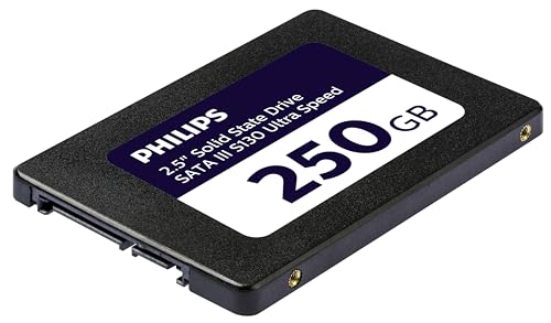 Philips Interne SSD 2.5" SATA III 250 GB S130 Ultra Speed, Lesegeschwindigkeit bis zu 550 MB/s von Philips