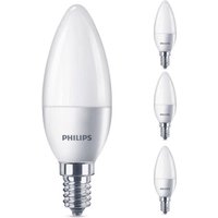 Led Lampe ersetzt 40W, E14 Kerzenform B35, weiß, warmweiß, 470 Lumen, nicht dimmbar, 4er Pack - white - Philips von Philips