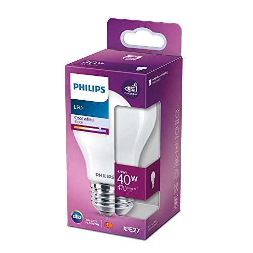 Philips LED Classic E27 Lampe, 40 W, Tropfenform, matt, neutralweiß von Philips Lighting