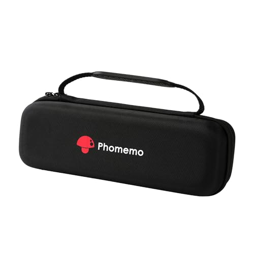Phomemo M832 A4 Druckertasche, Tragetasche Kompatibel M832 Thermodrucker für Reisen, Zuhause, Foto, Rechnungen, Verträge, Schwarz (nur Tasche) von Phomemo