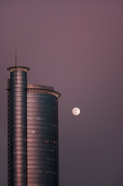 Photocircle Poster / Leinwandbild - Full Moon von Photocircle