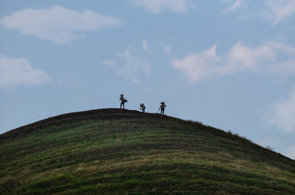 Photocircle Poster / Leinwandbild - Three Farmers von Photocircle