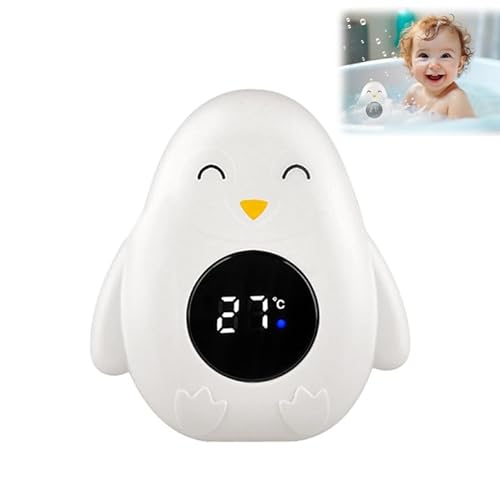Badethermometer Baby, Digitales Wasserthermometer, Thermometer Baby,mit LED-Warnleuchte Temperaturwarnfunktion, geeignet für Kleinkinder Badewannen Pools (Pinguin) von Piashow