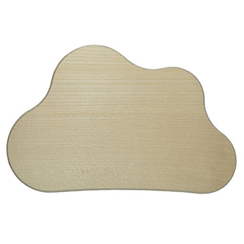 Türschild Wolke 21cm aus Holz Natur zum Basteln Bemalen Dekorieren - ideal für Kinderzimmer - 1 Stück von Piccolino