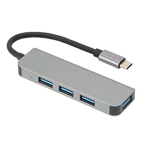 USB-Adapter, USB-C-Hub, USB-Hub, Erweiterungsdock, 4-in-1-Adapter mit Mehreren USB-Anschlüssen, Konverter für Tastatur, Maus, Kartenleser, Festplattenanschluss von Pilipane