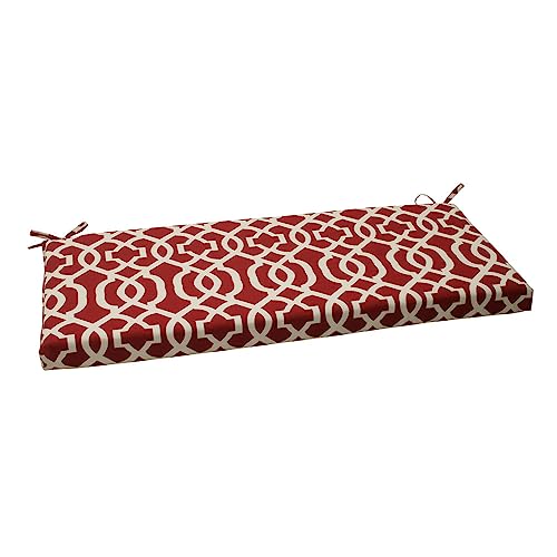 PERFECT PILLOW Outdoor/Indoor New Geo Red Bankauflage/Schaukelauflage, Synthetik, rot, 1 Count (Pack of 1) von Pillow Perfect