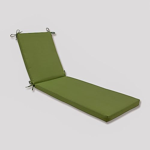 Pillow Perfect Forsyth Chaiseliegekissen für drinnen und draußen, Grün, grün, 80 in. L X 23 in. W X 3 in. D von Pillow Perfect