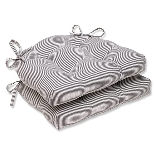 Pillow Perfect Stuhlkissen, Polyester, Grau, 2 Stück (1 Stück) von Pillow Perfect