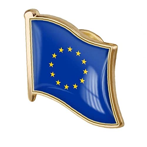 PiniceCore 1pc Europäische Union Flag-Abzeichen Metall-Revers-brosche Europäische Union Flagge Abzeichen Neuheit Zubehör von PiniceCore