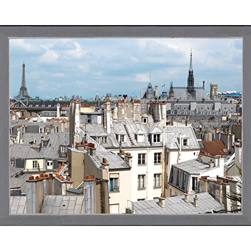 Plage Self Sticker Window Trompe L'Oeil Adhesive (Polystick) -Paris Roofs (60x75 cm), Vinyl, Colorful, 75 x 0.1 x 60 cm von PLAGE
