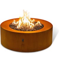 Planika Galio Star Corten Automatic [Gaskamin Außenbereich]: Erdgas - mit Wlan Modul von Planika