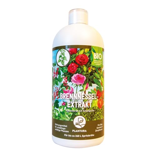 Plantura Bio-Brennnessel Extrakt, natürliches Pflanzenstärkungsmittel, 1 L für 260 L Spritzbrühe von Plantura