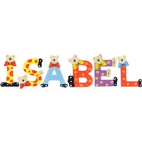 Playshoes Kinder Holz-Buchstaben Namen-Set ISABEL - sortiert von Playshoes