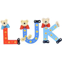 Playshoes Kinder Holz-Buchstaben Namen-Set LUK - sortiert von Playshoes