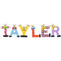 Playshoes Kinder Holz-Buchstaben Namen-Set TAYLER - sortiert von Playshoes