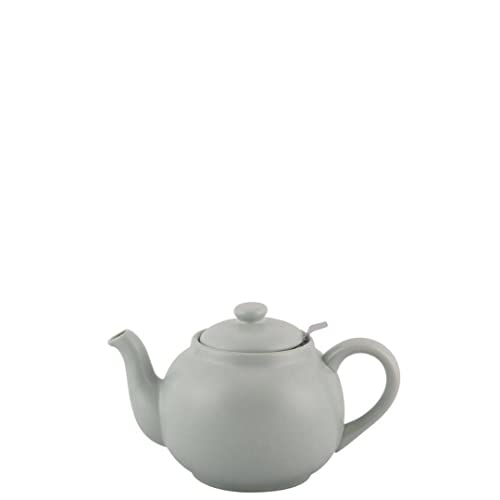 PLINT Simple & Stylish Ceramic Teapot, Globe Teapot with Stainless Steel Strainer, Ceramic Teapot for 3-5 Cups, 900ml Ceramic Teapot, Flowering Tea Pot, TeaPot for Blooming Tea, Leaf Color von Plint