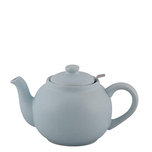PLINT Simple & Stylish Ceramic Teapot, Globe Teapot with Stainless Steel Strainer, Ceramic Teapot for 6-8 Cups, 1500ml Ceramic Teapot, Flowering Tea Pot, TeaPot for Blooming Tea, Ice Color von Plint