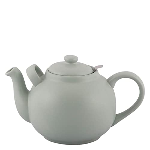 PLINT Simple & Stylish Ceramic Teapot, Globe Teapot with Stainless Steel Strainer, Ceramic Teapot for up to 10 Cups, 2500ml Ceramic Teapot, Flowering Tea Pot, TeaPot for Blooming Tea, Leaf Color von Plint