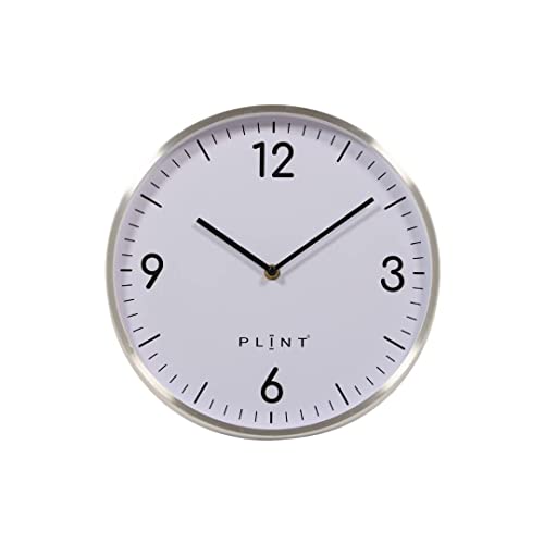 PLINT Large Round Wall Clock, Big Readable Numbers, Non-Ticking Silent Decorative Clocks, Modern Look Perfect for Living Room, Kitchen, Office, School,Stylish Steel Frame von Plint
