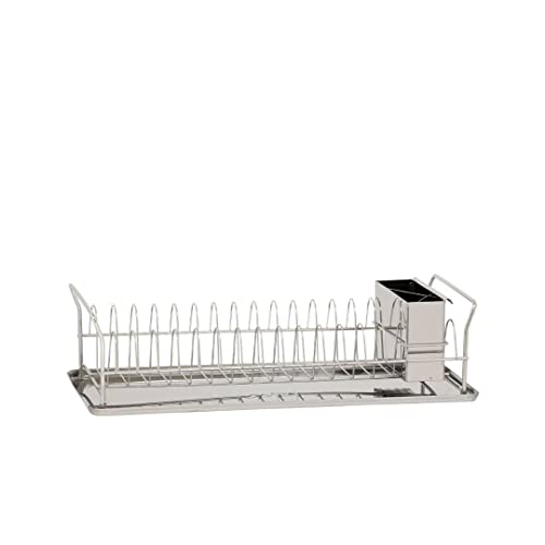 Plint Premium Dish Rack - Plate Drying Rack with Cutlery Holder & Drip Tray Edelstahl Draining Dish Rack Drainer - Dish Draining Rack for Kitchen Counter - Small Dish Drainer von Plint