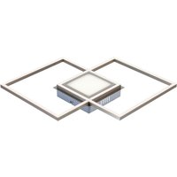 POCOline Smarte Deckenleuchte Deike nickel matt Metall B/H/L: ca. 44x5x44 cm von Pocoline