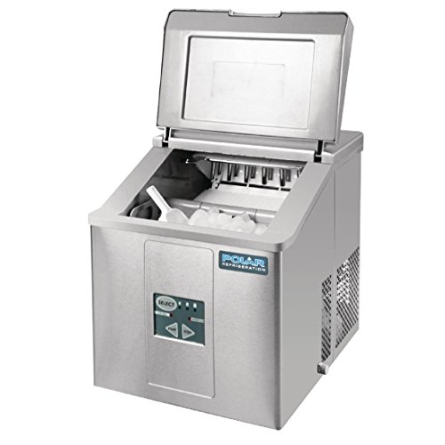 Polar G-Serie Theken-Eismaschine - benutzerfreundlich, leicht zu reinigen, manuelle Befüllung - 17kg, 415(h) x 365(b) x 420(t)mm von POLAR REFRIGERATION