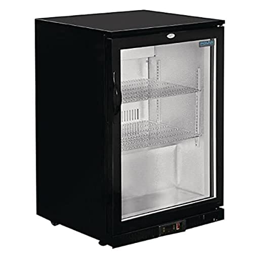Polar Single Door Back Bar Kühler schwarz LED Beleuchtung Commercial Display Kühlschrank von POLAR REFRIGERATION