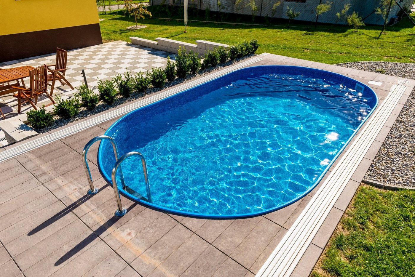 Poolomio Pool Stahlwandpool Oval Ibiza 416 x 800 x 120 cm (Set) von Poolomio