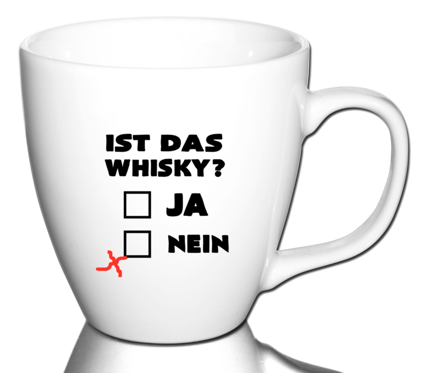 Lustige Kaffeetasse Bürotasse Tasse mit Spruch  - Dekor: Ist das Whisky? von PorcelainSite GmbH