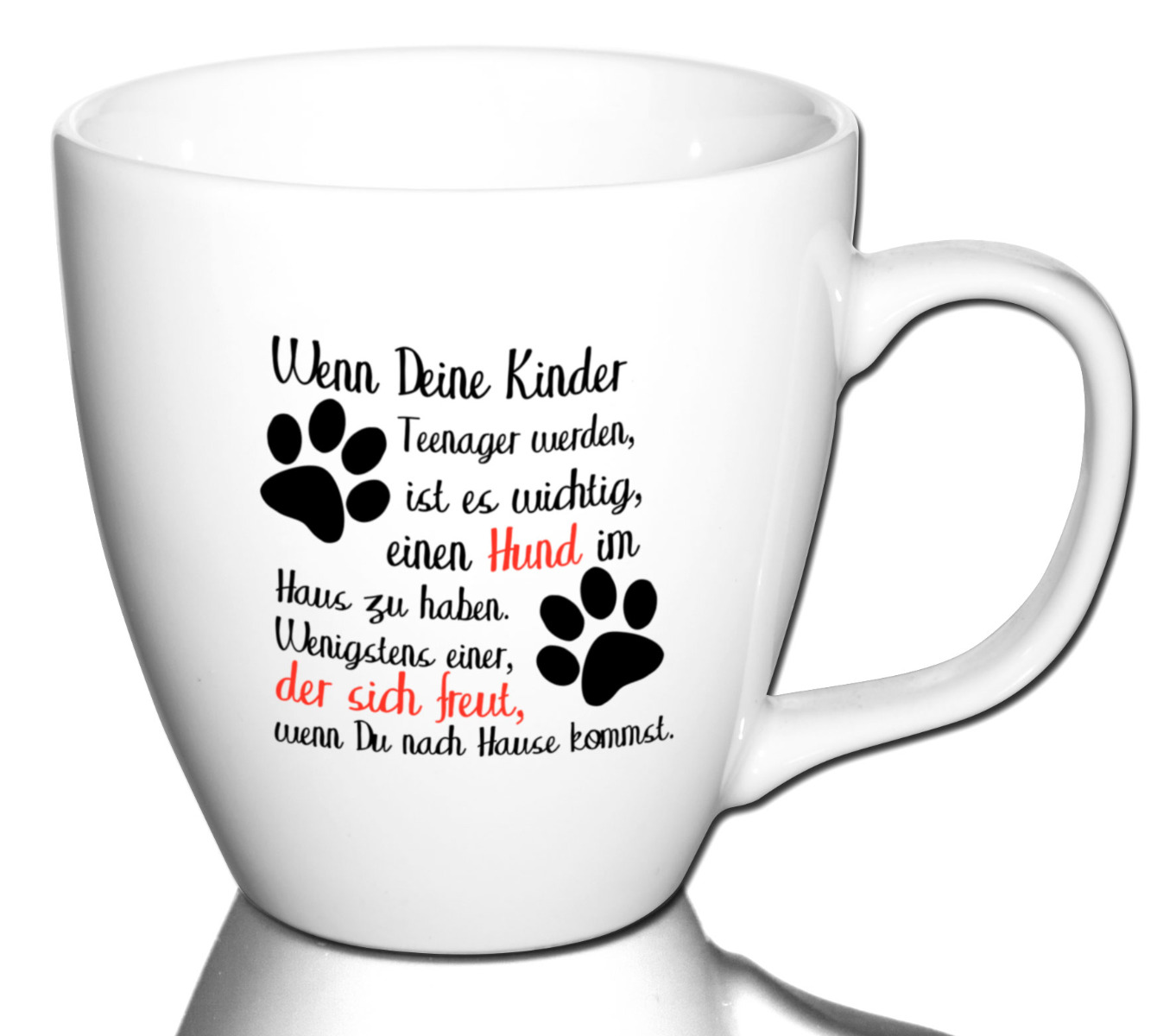 Lustige Kaffeetasse Bürotasse Tasse mit Spruch  - Dekor: Wenn deine Kinder Teenager werden... von PorcelainSite GmbH