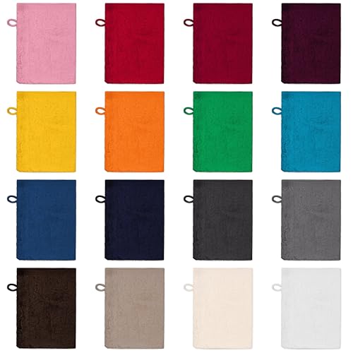 Posteli Handtuch-Set aus Luxus Serie 100% Baumwolle in 8 Größen & 17 Farben verfügbar, Farbe: ANTHRAZIT-GRAU, Größe: 4er Pack 15x21cm - Waschhandschuhen von Posteli