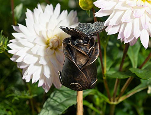 Cane Toppers – Schmetterling auf Rose von Potty Feet