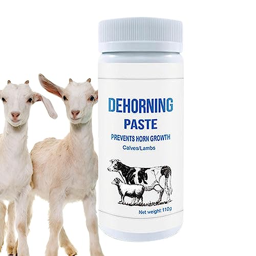 Povanjer Dehorner für Ziegen | Zubehör Dehorner Paste für Kühe – Enthornungswerkzeug Rinder, sanft zu Hörnern, effektiv für Ziegen, Schafe und andere Tiere von Povanjer