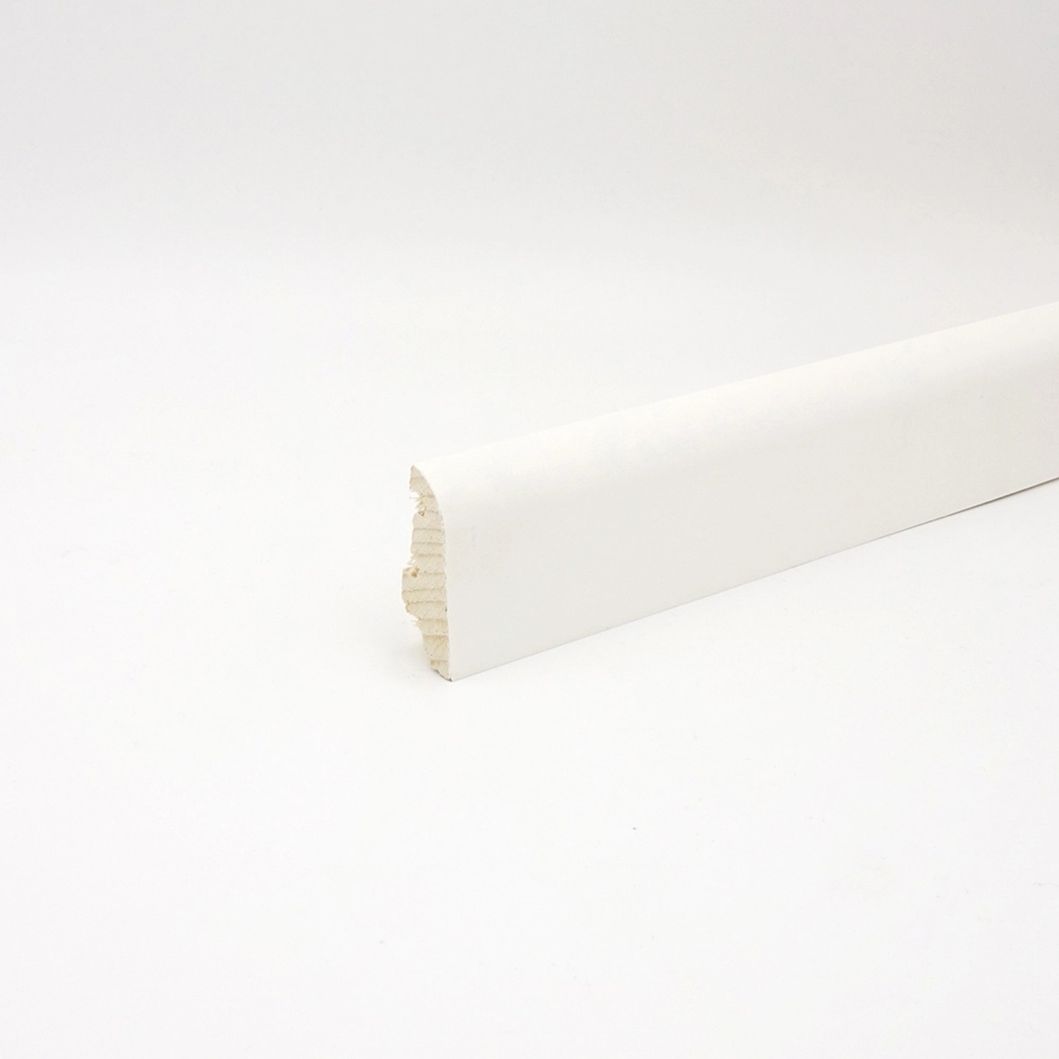 Sockelleiste Clipfix B schräg Starkfolie Weiß 19 x 38 x 2500 mm von Praktikus