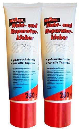 2 x BRÜCOL Naht- und Reparaturkleber 250g, Nahtkleber, Tapeten-Kleber, Kleister von Preisjubel