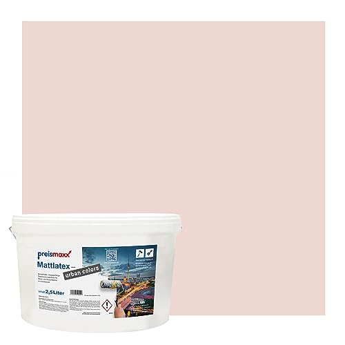 Preismaxx Mattlatex urban colors, bunte Wandfarbe, rosa, mauverosa, mauve pink 10L von Preismaxx