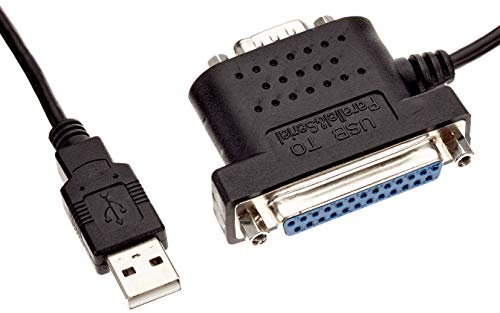 PremiumCord USB zu seriellem und parallelem Kabel, Serielle Hochgeschwindigkeitsübertragung bis zu 230400 bit/s, Parallele Übertragungsgeschwindigkeit bis zu 1,5 MB/s von PremiumCord