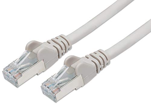 PremiumCord Netzwerkkabel, Ethernet, LAN & Patch Kabel CAT5e, FTP Schirmung, Schnell flexibel & Robust RJ45 Kabel 1Gbit/S, AWG 26/7, Kupferkabel 100% Cu, Grau, 1m von PremiumCord