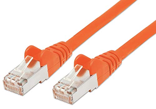 PremiumCord Netzwerkkabel, Ethernet, LAN & Patch Kabel CAT6a, 10Gbit/s, S/FTP PIMF Schirmung, AWG 26/7, 100% Cu, schnell flexibel und robust RJ45 kabel, orange, 10m von PremiumCord