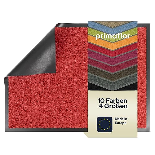 Primaflor Fußmatte - Dancer, 60 x 80 cm, Rot, Viele Größen und Farben, rutschfeste Schmutzfangmatte, Hochwertiger Fußabtreter, Sauberlaufmatte, Türvorleger für Flur und Eingang von Primaflor - Ideen in Textil